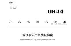 7月18日截止！廣東省地方標(biāo)準(zhǔn)《數(shù)據(jù)知識(shí)產(chǎn)權(quán)登記指南（送審稿）》征求意見