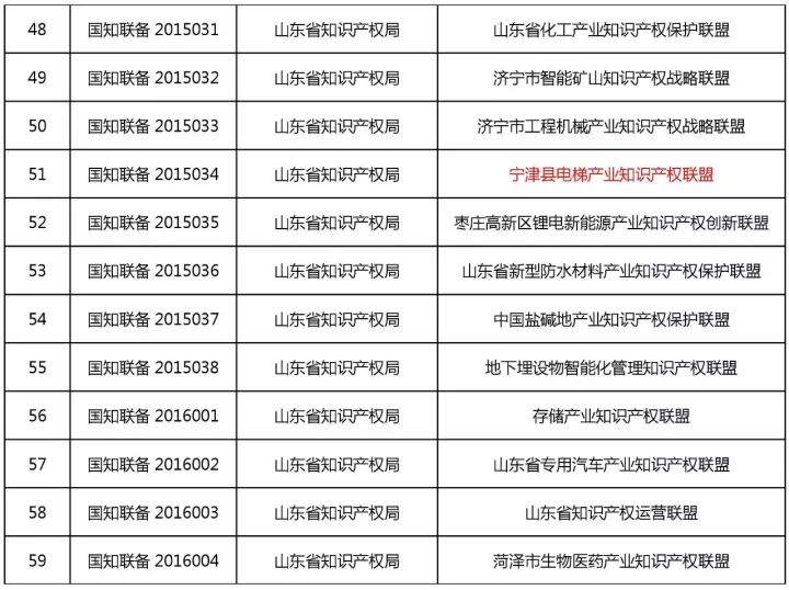 備案在冊(cè)的100家產(chǎn)業(yè)知識(shí)產(chǎn)權(quán)聯(lián)盟名單（截至2017.12.5）