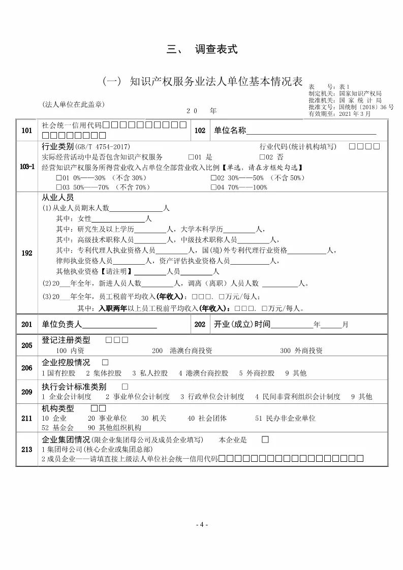 國(guó)知局：開(kāi)展2018年度知識(shí)產(chǎn)權(quán)服務(wù)業(yè)統(tǒng)計(jì)調(diào)查工作