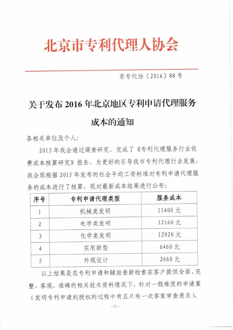 「山東、北京、江蘇」三省市專利服務(wù)成本價(jià)收費(fèi)標(biāo)準(zhǔn)（公告）！