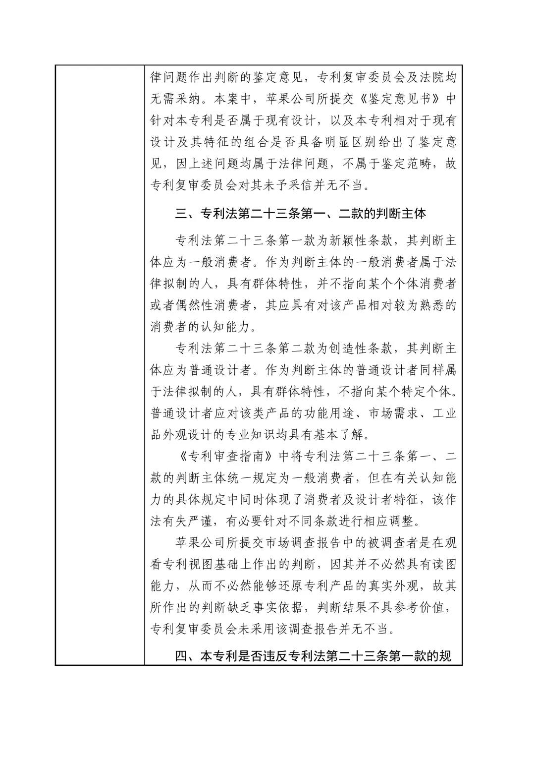 蘋果訴佰利專利無效案（判決書全文）