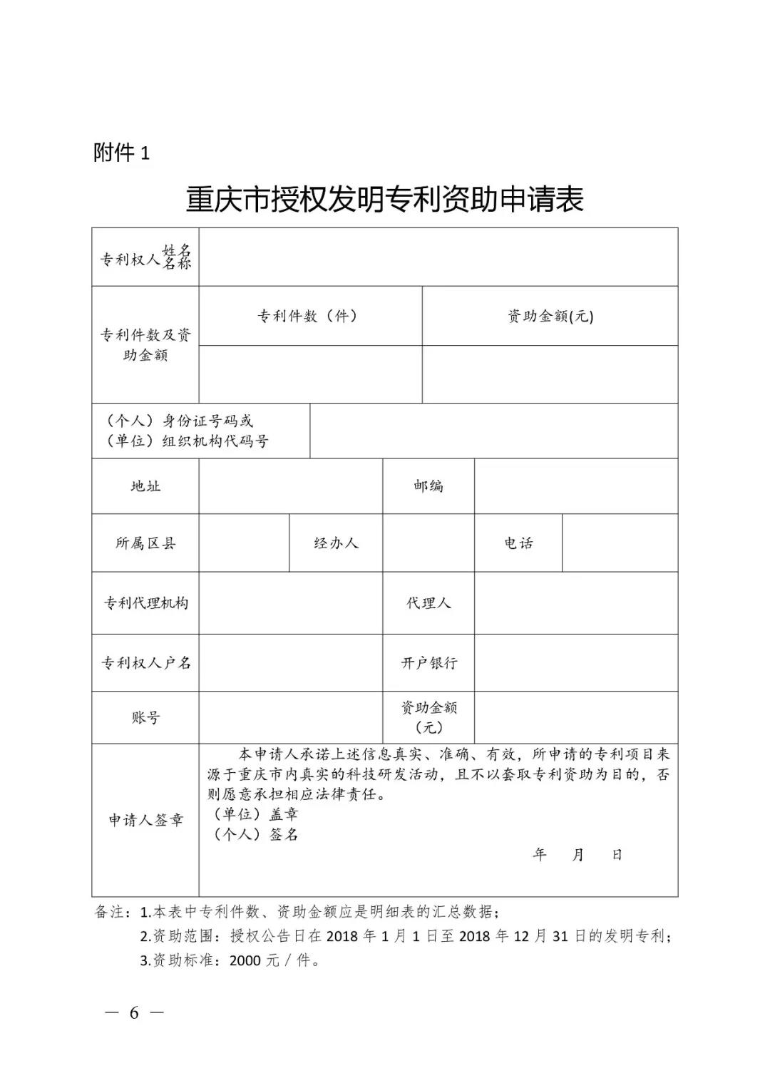 關(guān)于開展2018年度市級專利資助的通知（全文）