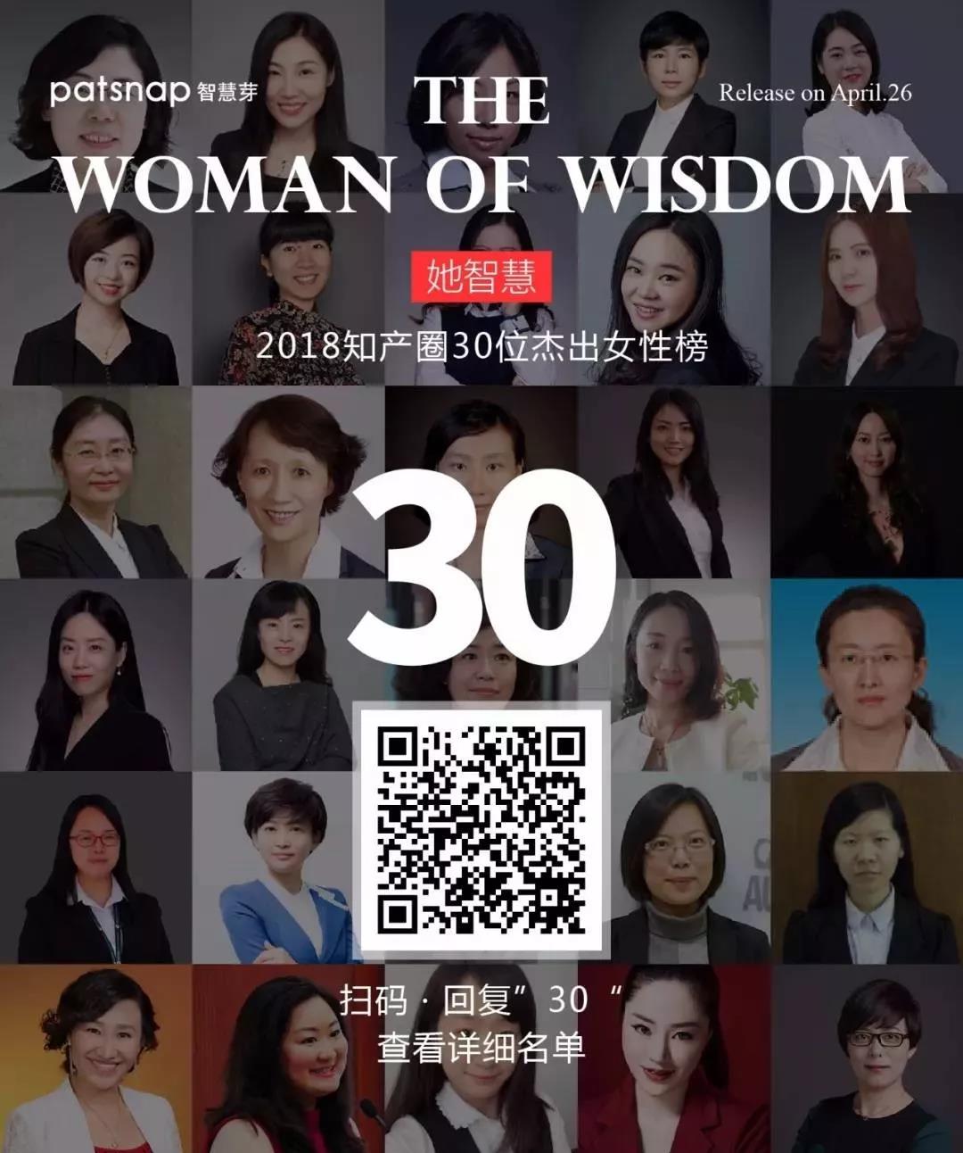 征集 | 2019 知產(chǎn)圈 30 位杰出女性：她智慧，她力量！