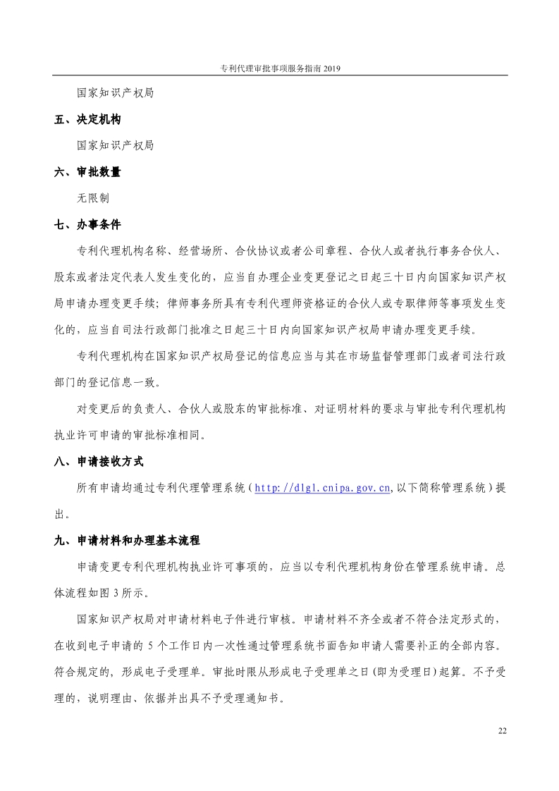 2019最新專利代理審批事項服務(wù)指南公布?。?.31起實施）