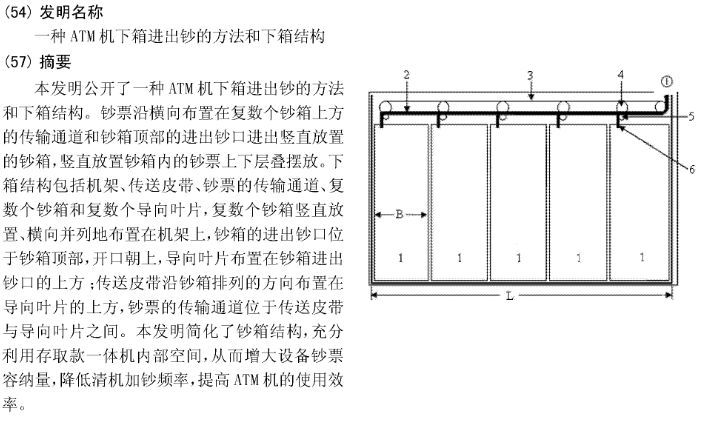 探秘ATM機“黑匣子”內(nèi)技術(shù)方案的創(chuàng)造性