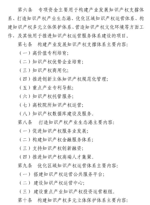 北京市海淀區(qū)知識產權運營服務體系建設專項資金實施細則（全文）