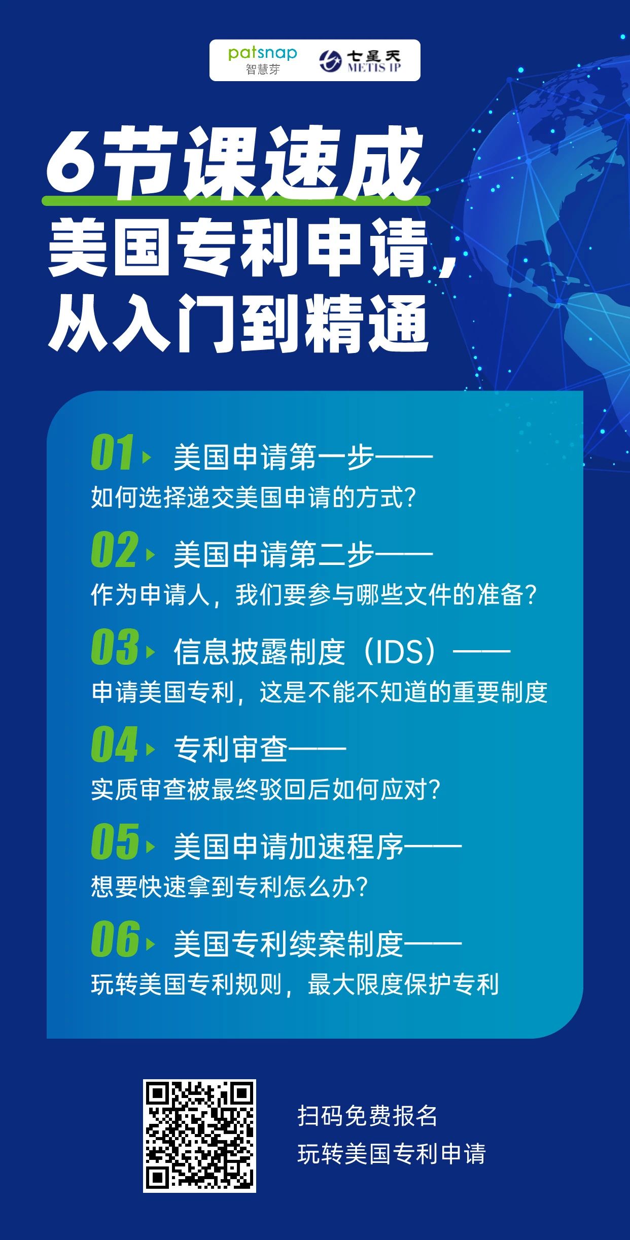 6節(jié)課速成美國專利申請，從入門到精通！