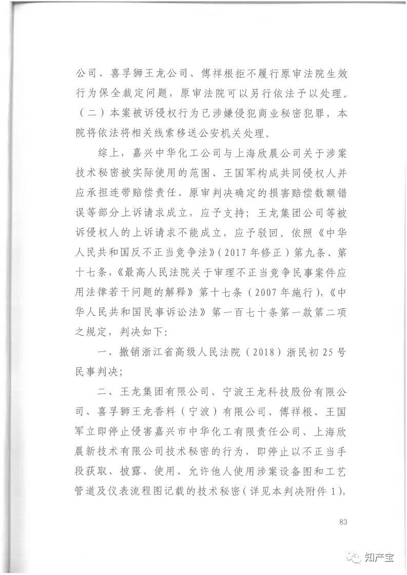 判決書全文 | 史上最高！判賠1.59億，最高法宣判一起技術(shù)秘密侵權(quán)上訴案