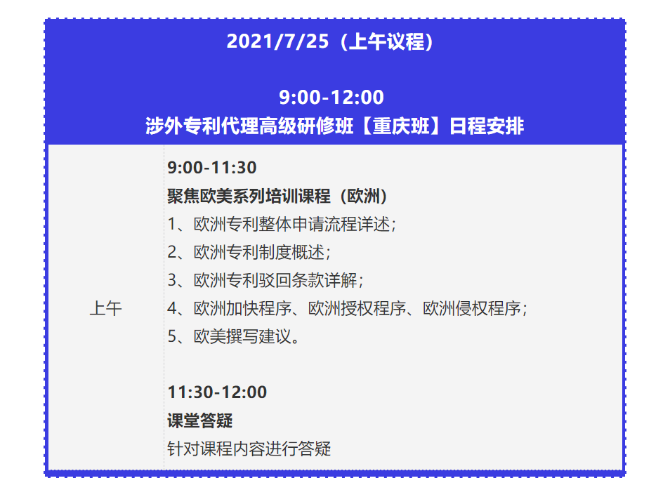 講師公布！2021年「涉外專利代理高級研修班【重慶站】」來啦！