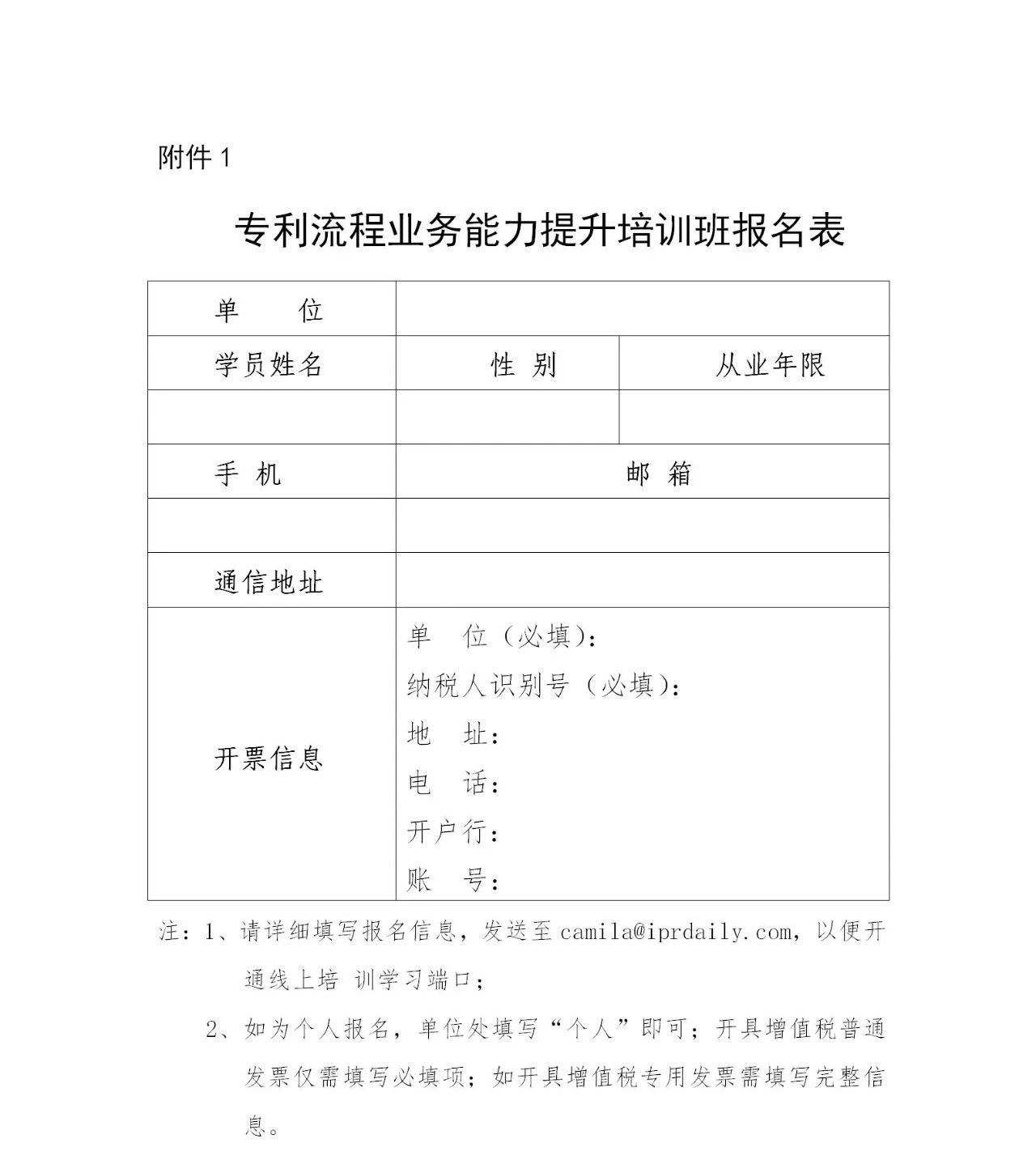 報(bào)名！「專利流程業(yè)務(wù)能力提升培訓(xùn)班」開班啦！