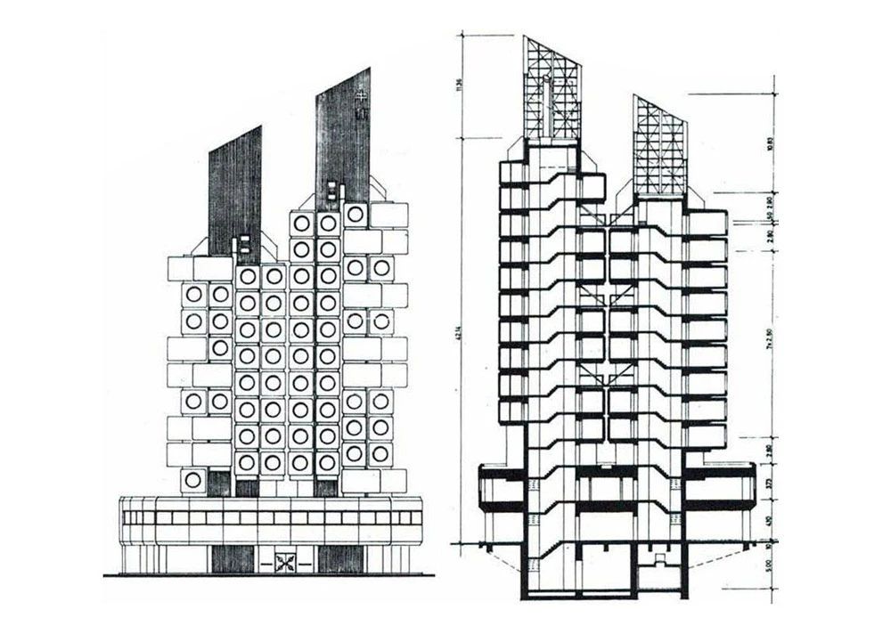 從建成到拆除！再見了，黑川紀章的 ‘中銀膠囊塔’