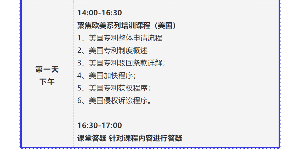 報(bào)名！2021年「涉外專(zhuān)利代理高級(jí)研修班【上海站】」來(lái)啦！