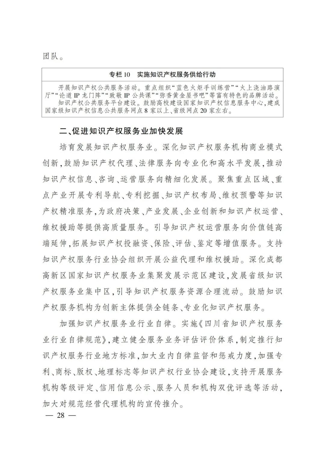 《四川省“十四五”知識產(chǎn)權保護和運用規(guī)劃》全文發(fā)布！