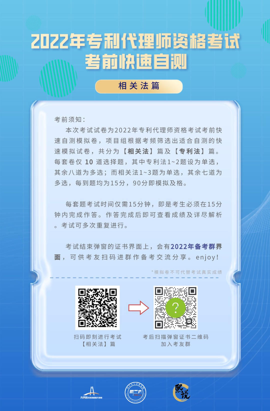 叮！請查收2022年專利代理師資格考試考前復習指南（三重福利大公開）