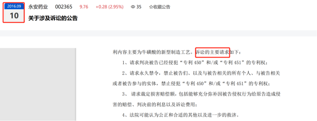 被起訴侵權(quán)五項(xiàng)專利索要3倍賠償，永安藥業(yè)公布與美國VITAWORKS訴訟進(jìn)展