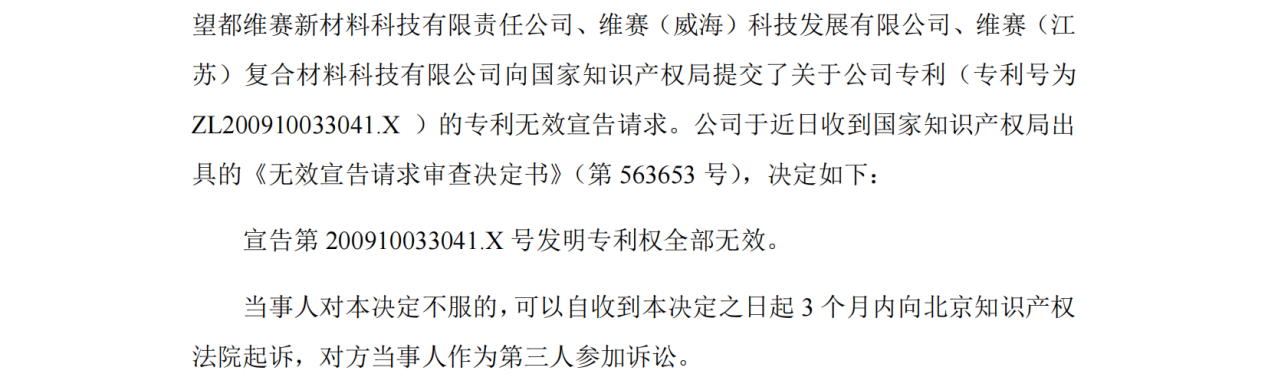 IPO專利狙擊一審判決：索賠9860萬被駁回！