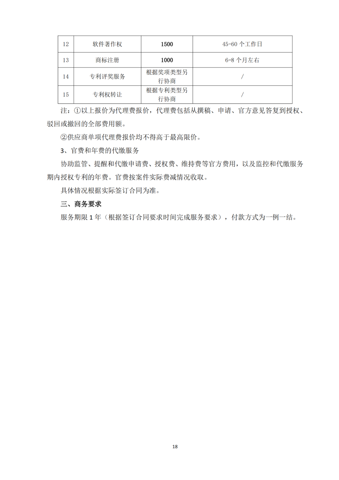 發(fā)明專利4980元，實(shí)用新型1800元，外觀500元，上海一研究院采購(gòu)知識(shí)產(chǎn)權(quán)代理成交公告