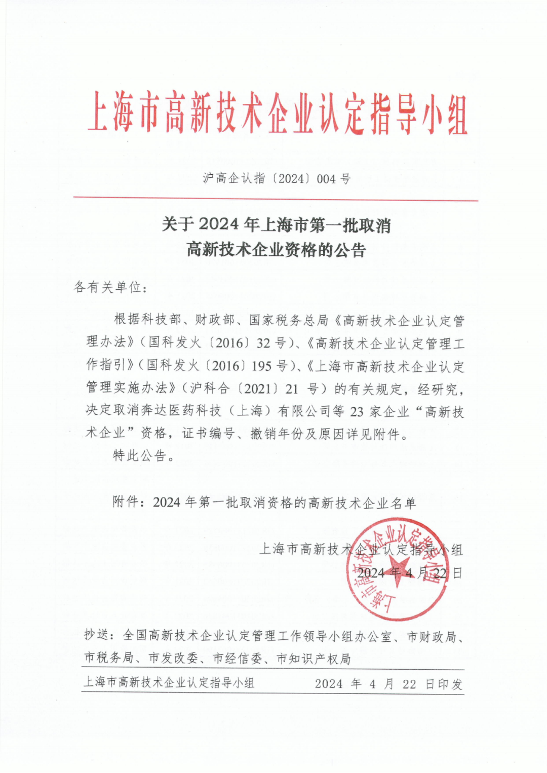 256家企業(yè)被取消高新技術企業(yè)資格，追繳73家企業(yè)稅收優(yōu)惠｜附名單