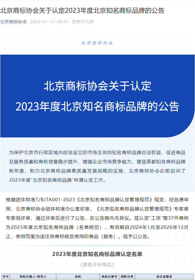 足力健獲北京知名商標品牌認定，實現(xiàn)品牌價值提升