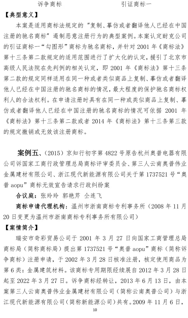 北知院發(fā)布18件規(guī)制商標(biāo)惡意注冊(cè)典型案例(更正版）