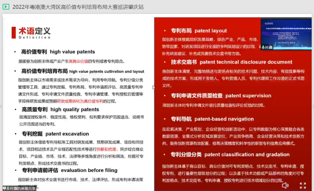 2022年粵港澳大灣區(qū)高價(jià)值專利培育布局大賽肇慶站、梅州站、陽江站圓滿舉辦！