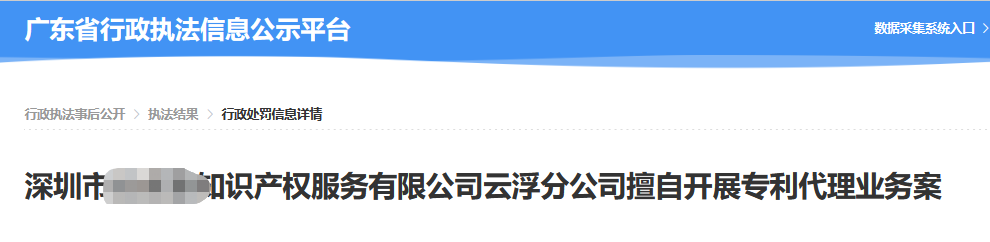 兩家機(jī)構(gòu)因擅自開展專利代理業(yè)務(wù)被罰近38萬！  ?