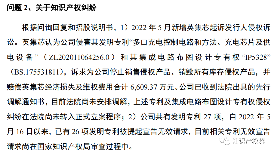 又一公司止步IPO！IPO期間被訴專利侵權(quán)，27項發(fā)明專利全被提起無效